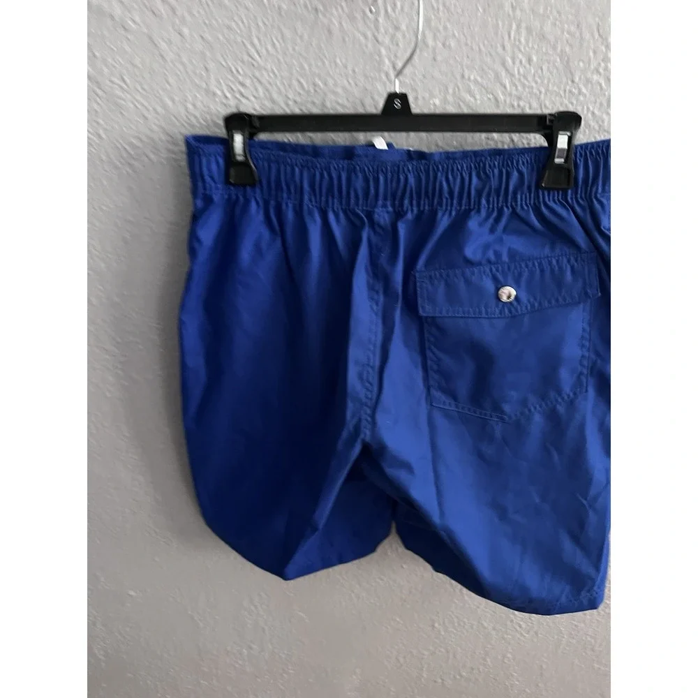 Lands End Mens Swim Trunk‎ Blue Size Small
